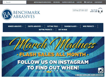 Tablet Screenshot of benchmarkabrasives.com